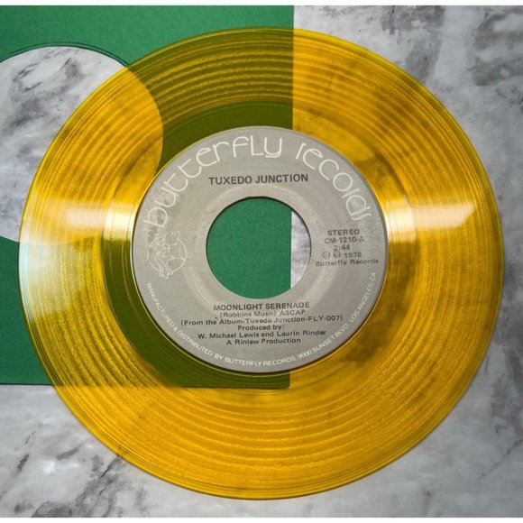 Tuxedo Junction Moonlight Serenade / Volga Boatman 1978 Disco Funk Yellow Vinyl - Picture 4 of 6